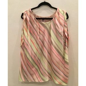 Anne Klein sleeveless blouse, size XL, like new!